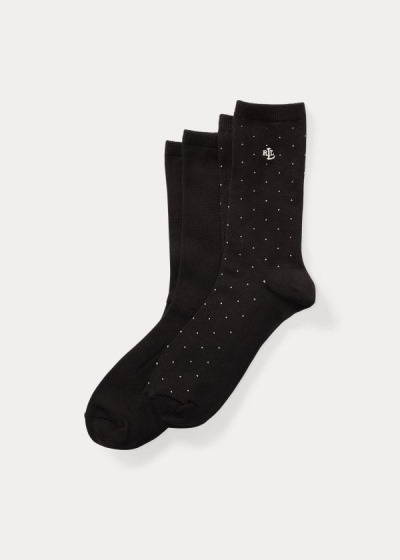 Women's Ralph Lauren Stretch Trouser 2-Pack Socks | 019523YEK